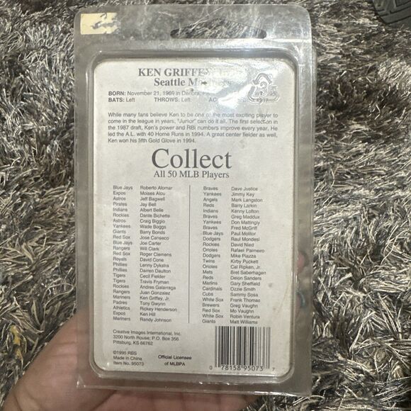 1995 Collector's Edition Ken Griffey Jr. Micro Stars Figure - Picture 2 of 4